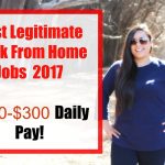 Best Legitimate Online Jobs 2017 [Legitimate work from home jobs] No Experience Required! Daily Pay!